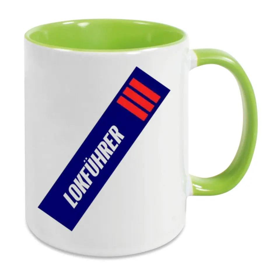 Keramik-Tasse - Lokführer in verschiedenen Farben und Kombinationen