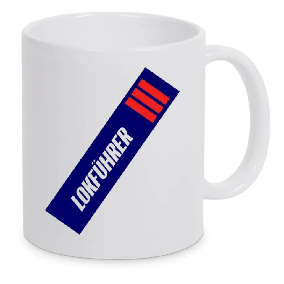 Keramik-Tasse - Lokführer in verschiedenen Farben und Kombinationen