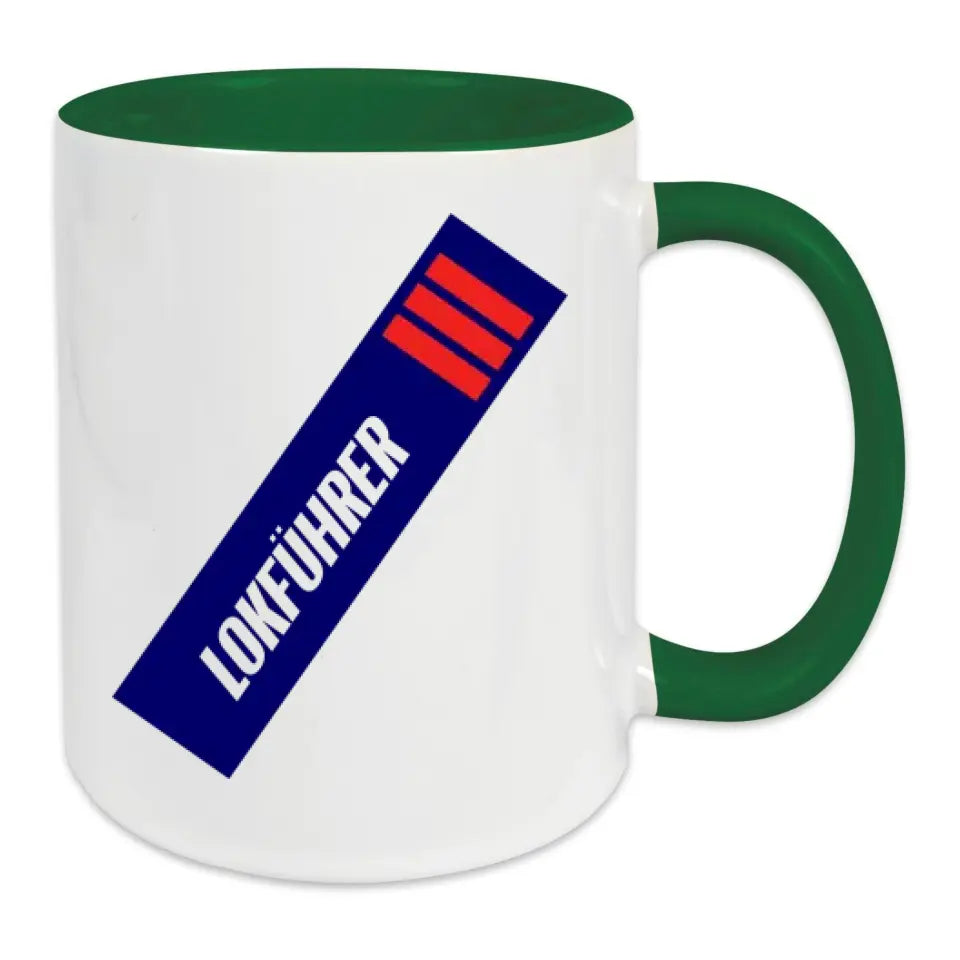 Keramik-Tasse - Lokführer in verschiedenen Farben und Kombinationen