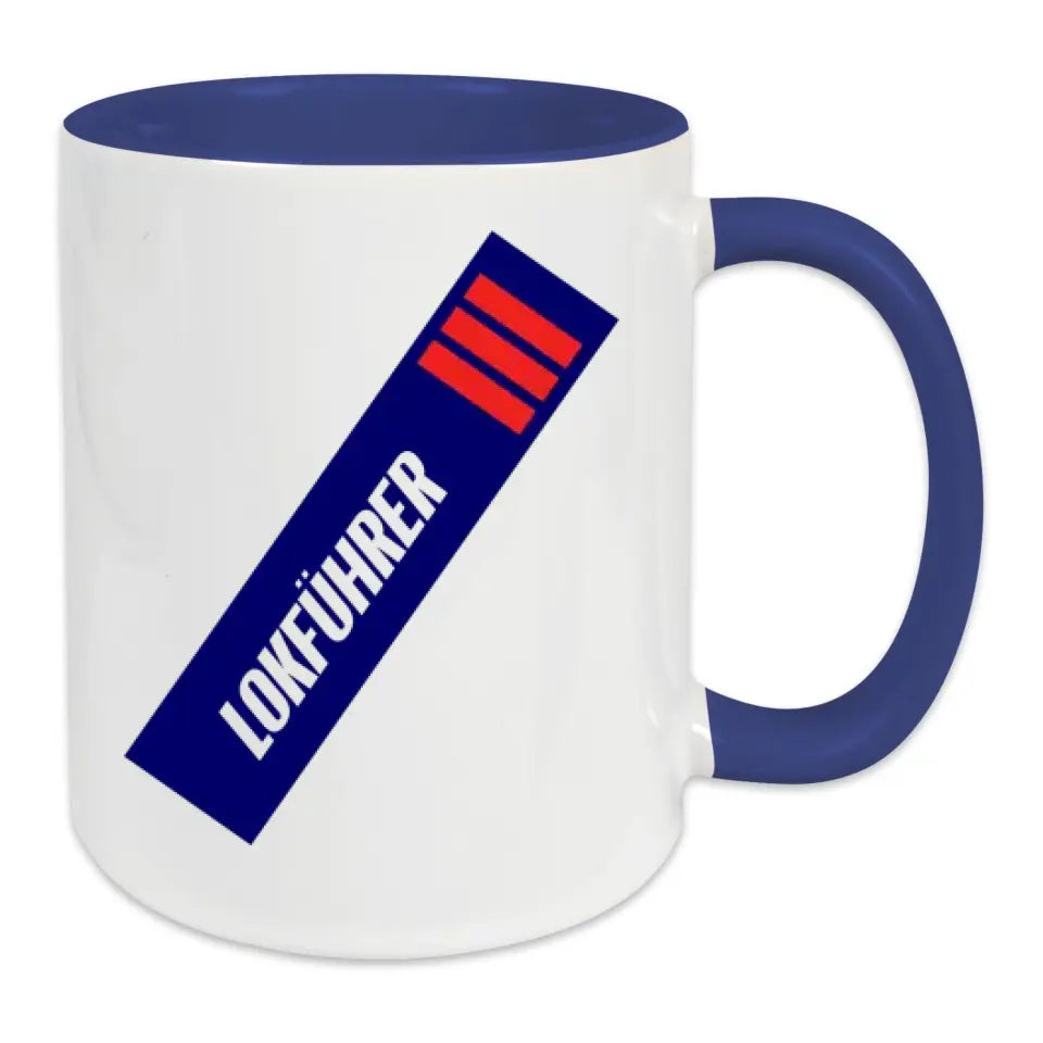 Keramik-Tasse - Lokführer in verschiedenen Farben und Kombinationen