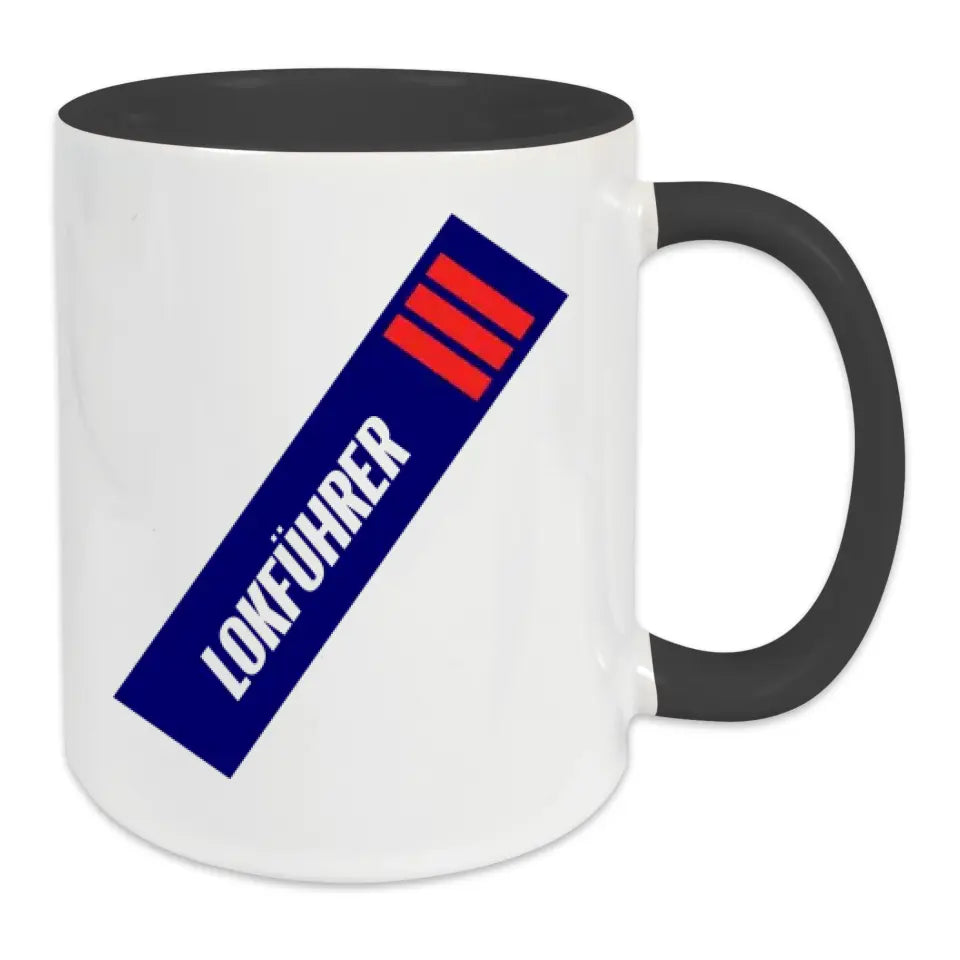 Keramik-Tasse - Lokführer in verschiedenen Farben und Kombinationen