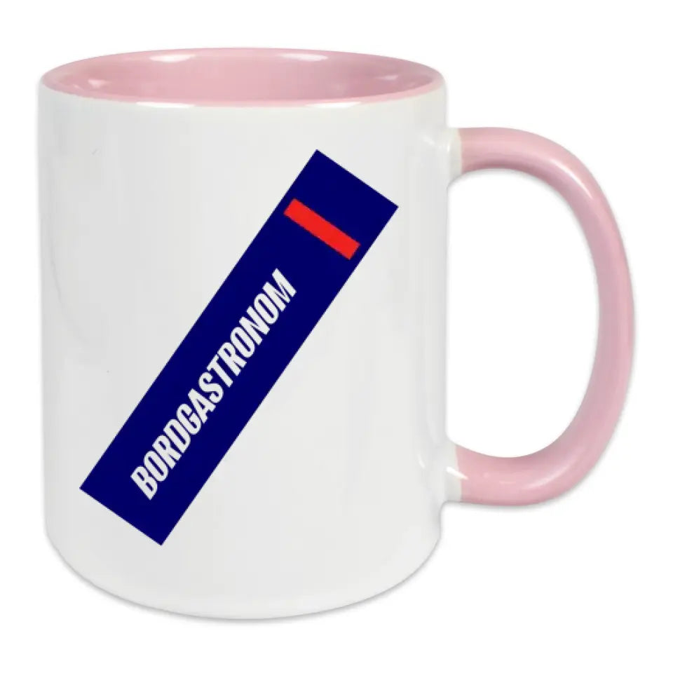 Keramik-Tasse - Bordgastronom (Streifen) in verschiedenen Farben und Kombinationen
