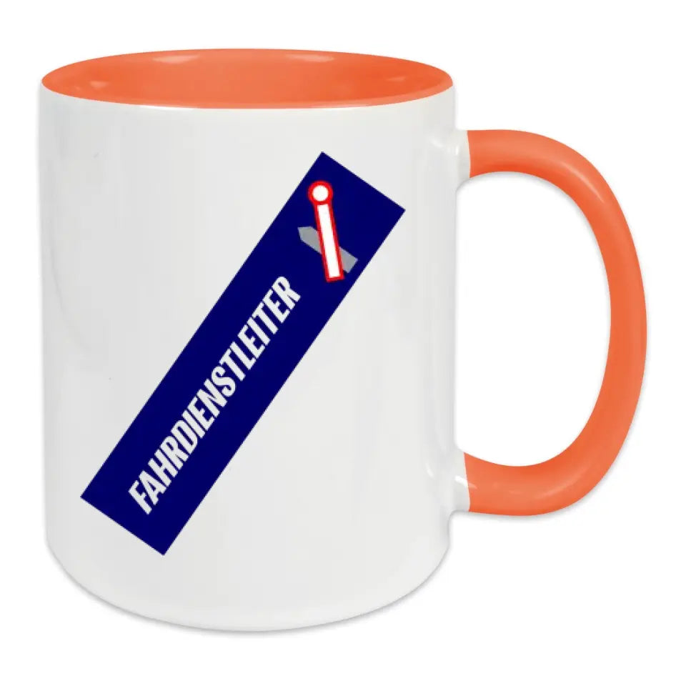 Keramik-Tasse - Fahrdienstleiter in verschiedenen Farben und Kombinationen
