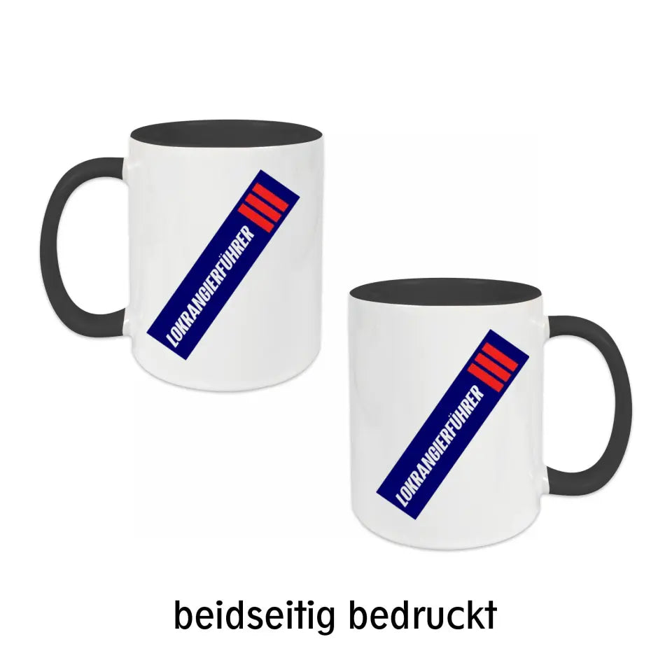 Keramik-Tasse - Lokrangierführer in verschiedenen Farben und Kombinationen