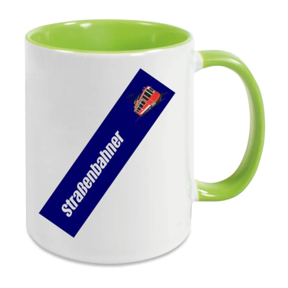 Keramik-Tasse - Straßenbahner in verschiedenen Farben und Kombinationen