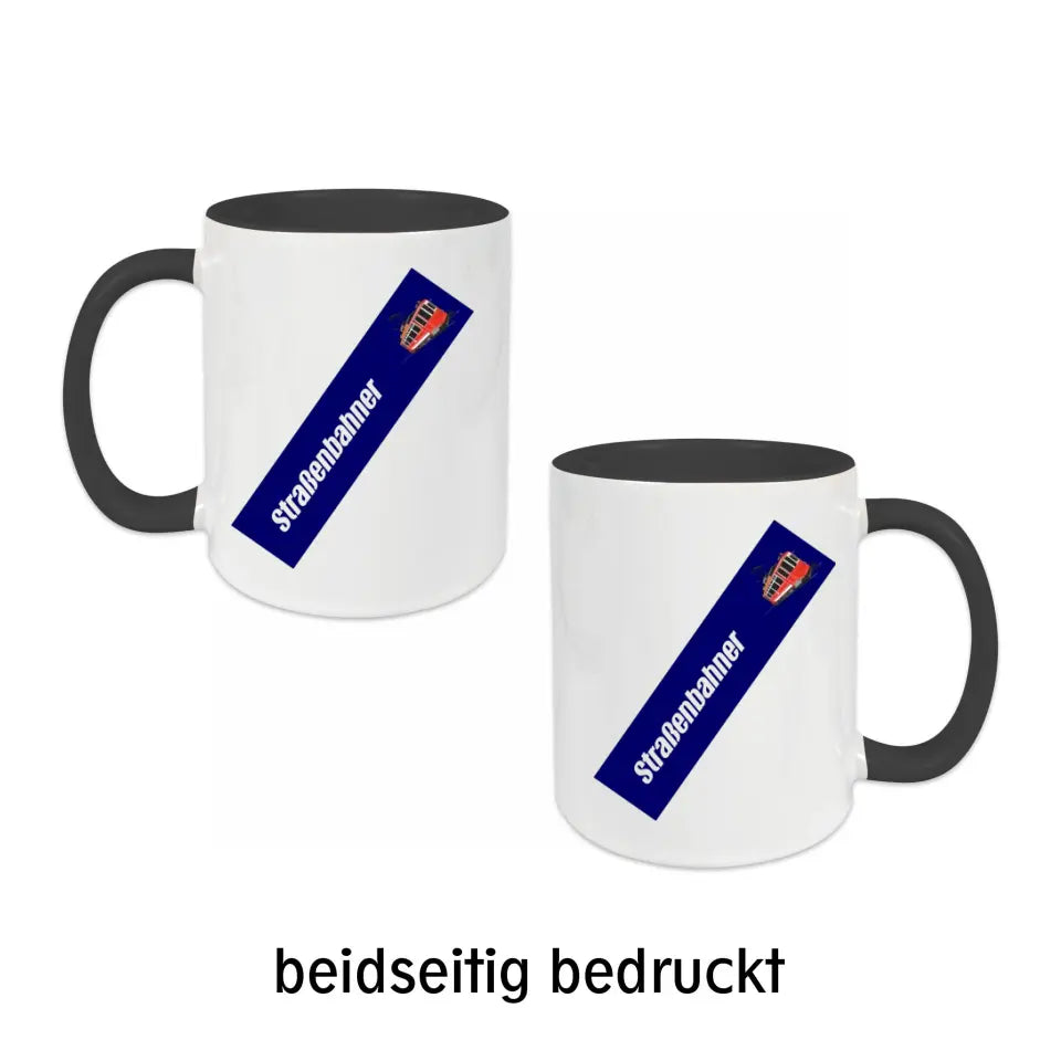 Keramik-Tasse - Straßenbahner in verschiedenen Farben und Kombinationen