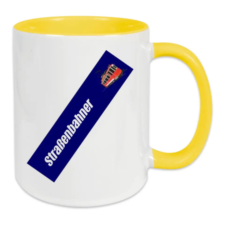 Keramik-Tasse - Straßenbahner in verschiedenen Farben und Kombinationen