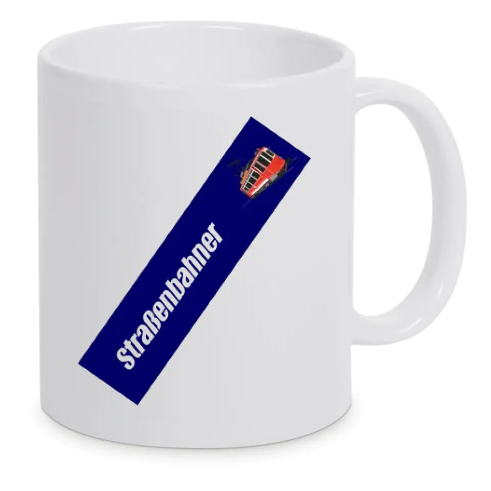 Keramik-Tasse - Straßenbahner in verschiedenen Farben und Kombinationen
