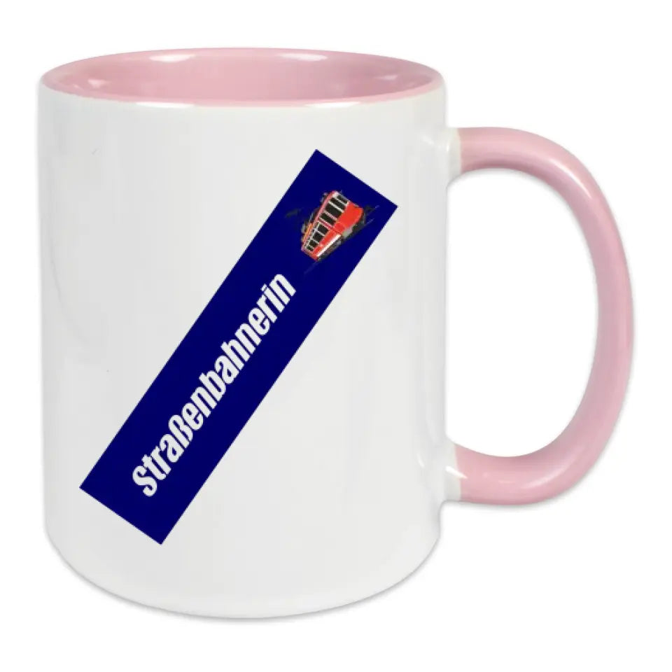 Keramik-Tasse - Straßenbahnerin in verschiedenen Farben und Kombinationen