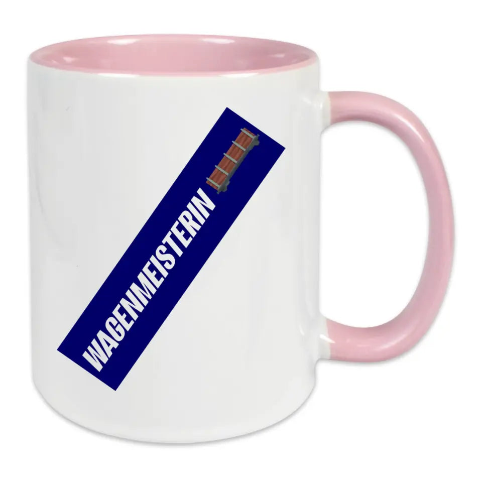 Keramik-Tasse - Wagenmeisterin in verschiedenen Farben und Kombinationen