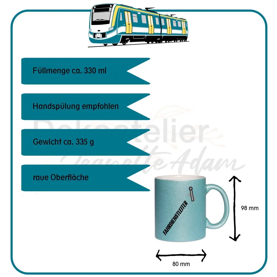 Keramik-Tasse Spark - Fahrdienstleiter in verschiedenen Varianten