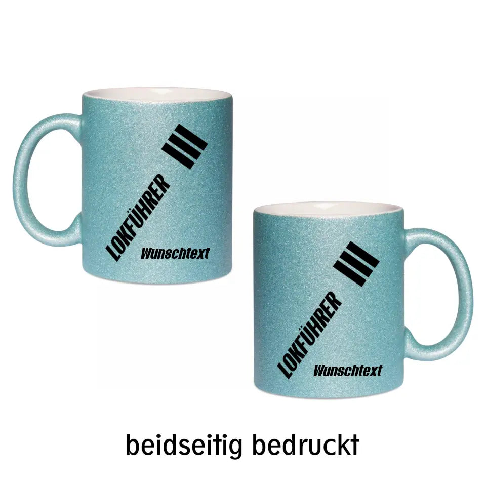 Keramik-Tasse Spark - Lokführer in verschiedenen Varianten - Personalisiert