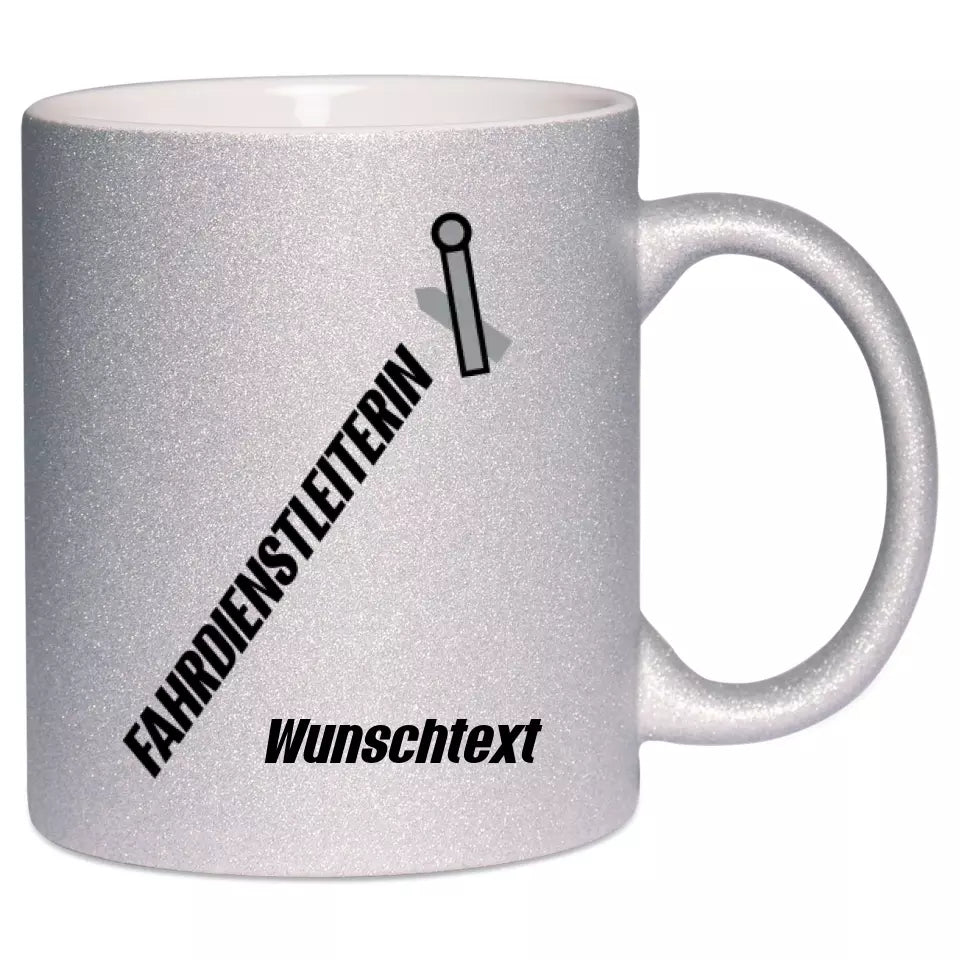 Keramik-Tasse Spark - Fahrdienstleiterin in verschiedenen Varianten - Personalisiert
