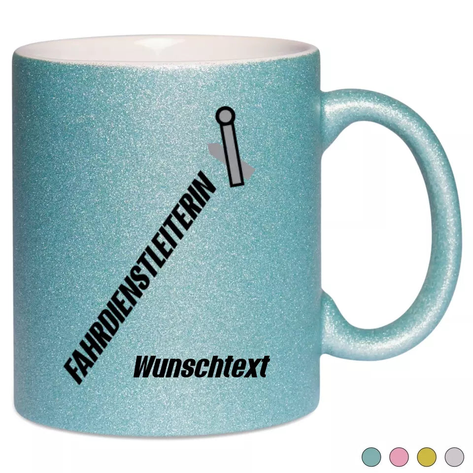 Keramik-Tasse Spark - Fahrdienstleiterin in verschiedenen Varianten - Personalisiert