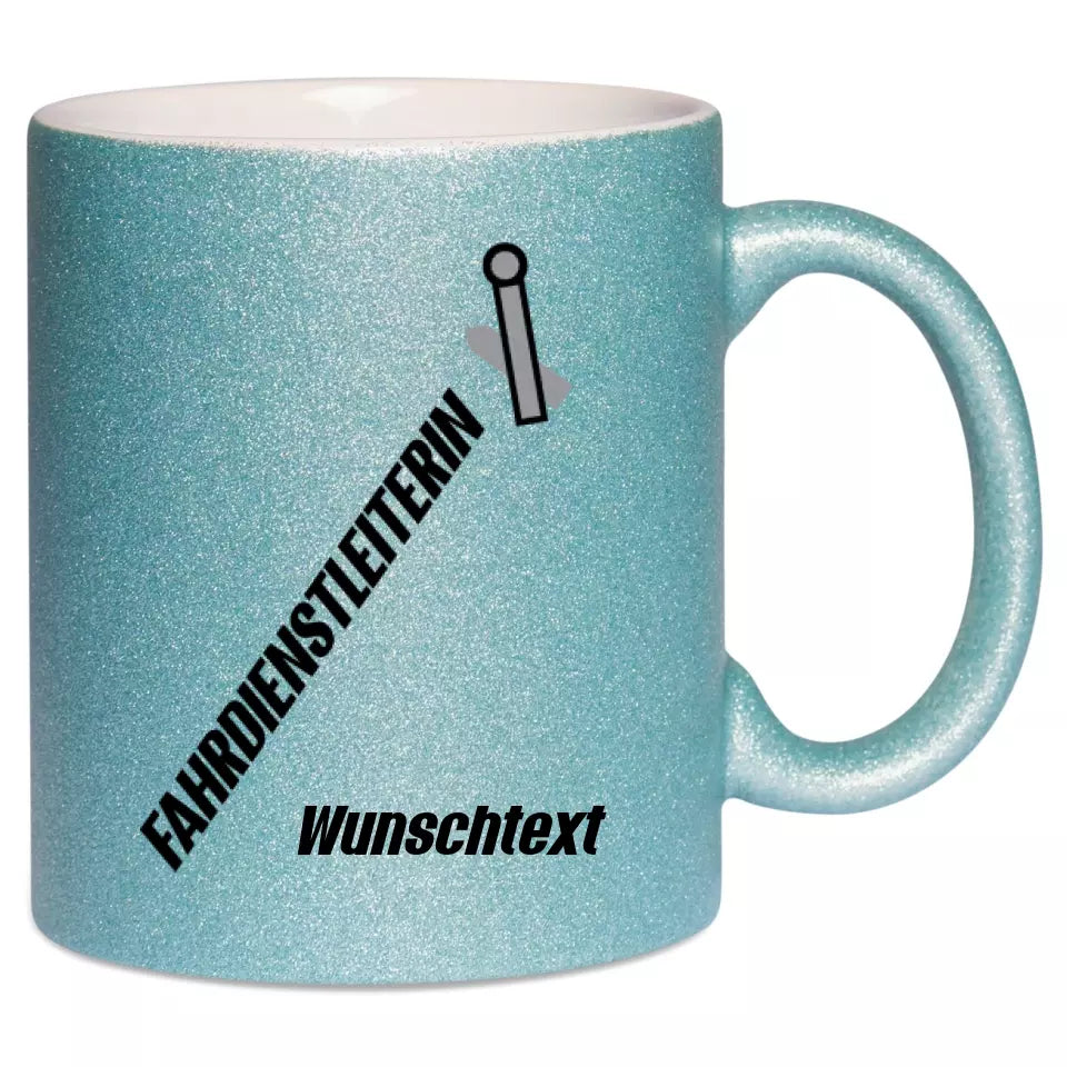 Keramik-Tasse Spark - Fahrdienstleiterin in verschiedenen Varianten - Personalisiert