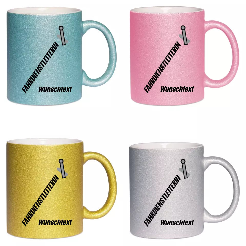 Keramik-Tasse Spark - Fahrdienstleiterin in verschiedenen Varianten - Personalisiert
