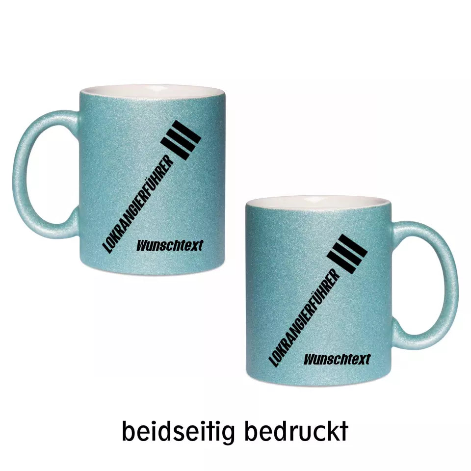 Keramik-Tasse Spark - Lokrangierführer in verschiedenen Varianten - Personalisiert