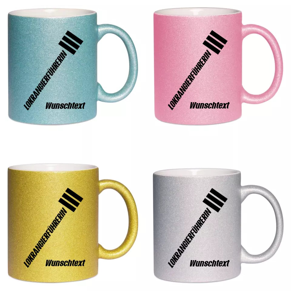 Keramik-Tasse Spark - Lokrangierführerin in verschiedenen Varianten - Personalisiert