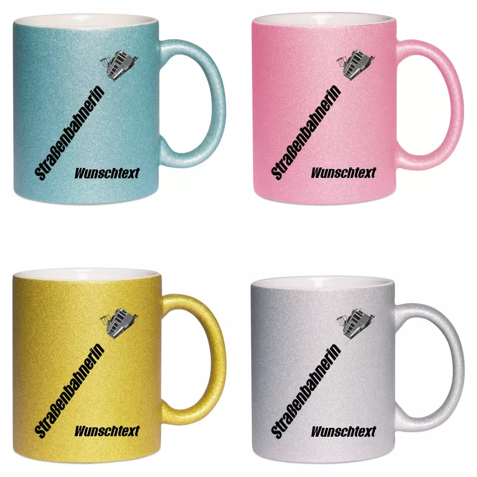 Keramik-Tasse Spark - Straßenbahnerin in verschiedenen Varianten - Personalisiert