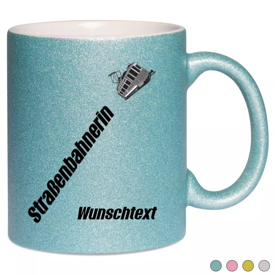Keramik-Tasse Spark - Straßenbahnerin in verschiedenen Varianten - Personalisiert