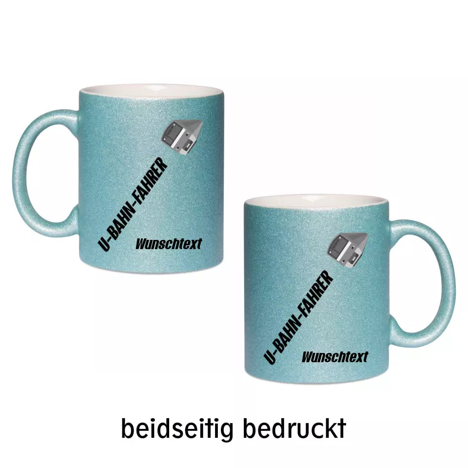 Keramik-Tasse Spark - U-Bahn-Fahrer in verschiedenen Varianten - Personalisiert