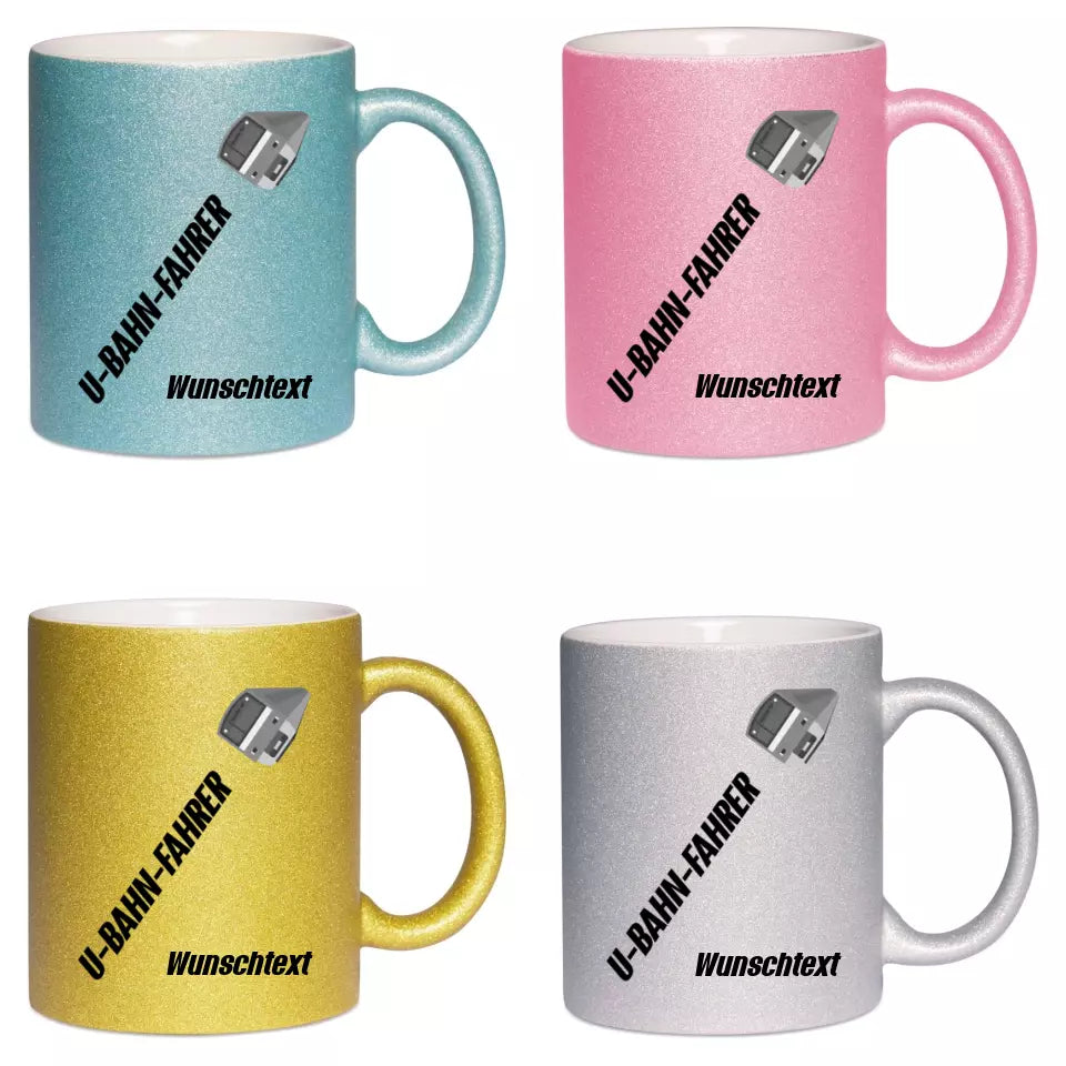 Keramik-Tasse Spark - U-Bahn-Fahrer in verschiedenen Varianten - Personalisiert
