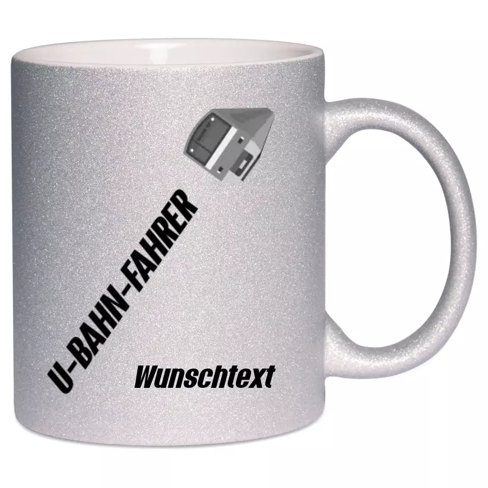Keramik-Tasse Spark - U-Bahn-Fahrer in verschiedenen Varianten - Personalisiert