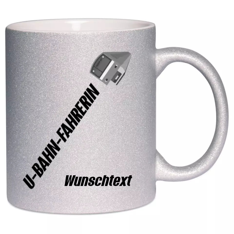 Keramik-Tasse Spark - U-Bahn-Fahrerin in verschiedenen Varianten - Personalisiert