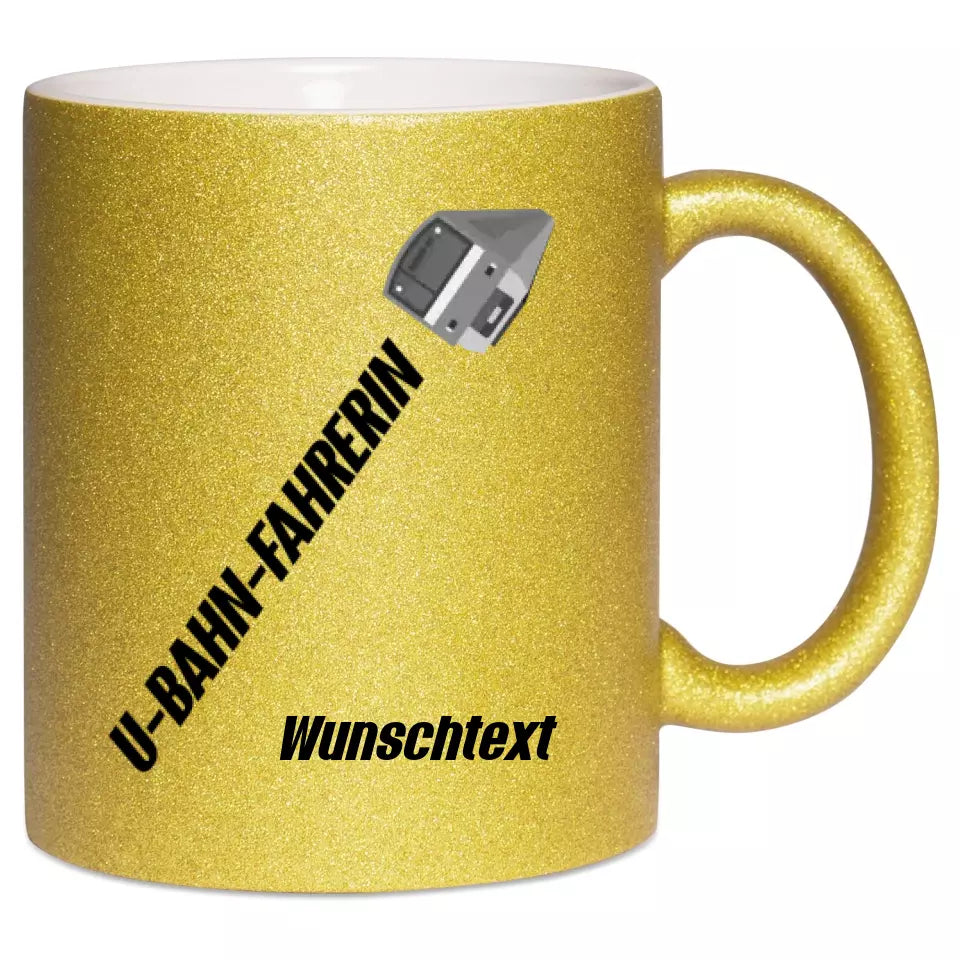 Keramik-Tasse Spark - U-Bahn-Fahrerin in verschiedenen Varianten - Personalisiert