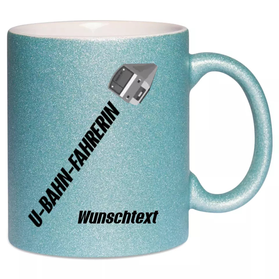 Keramik-Tasse Spark - U-Bahn-Fahrerin in verschiedenen Varianten - Personalisiert