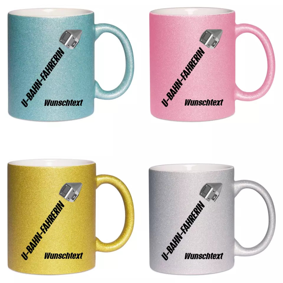 Keramik-Tasse Spark - U-Bahn-Fahrerin in verschiedenen Varianten - Personalisiert