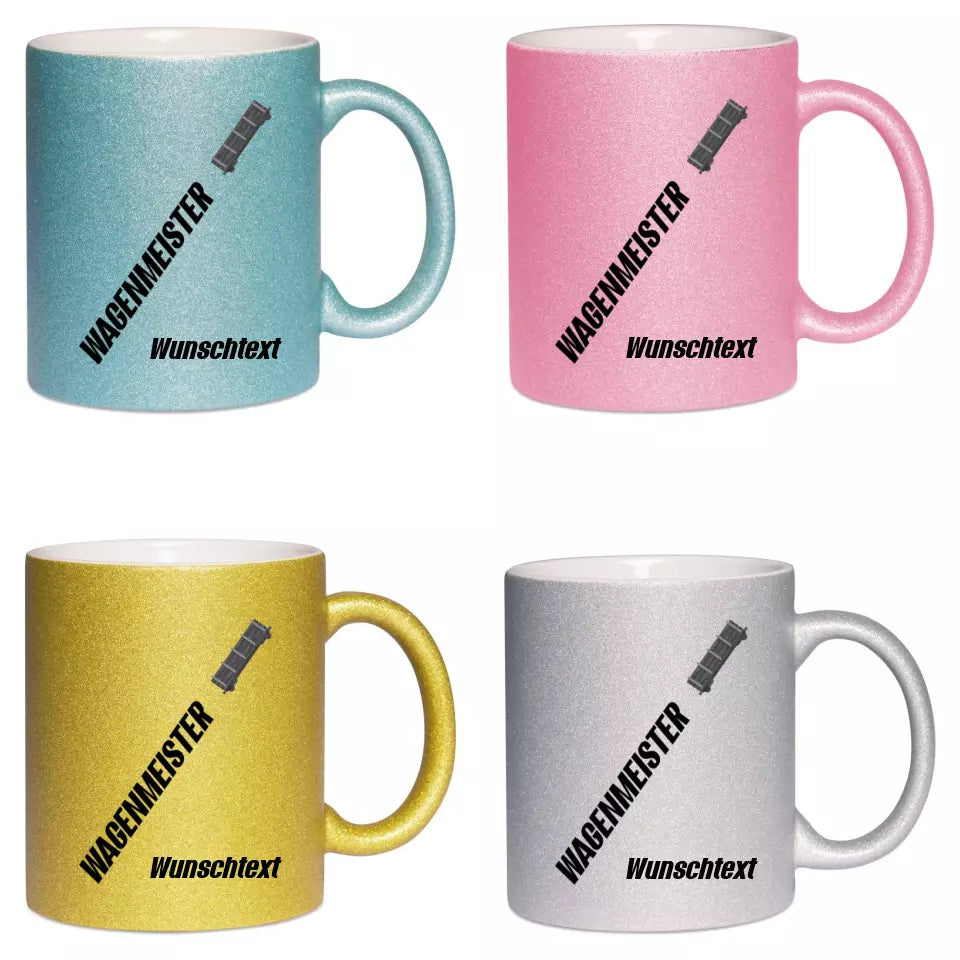 Keramik-Tasse Spark - Wagenmeister in verschiedenen Varianten - Personalisiert