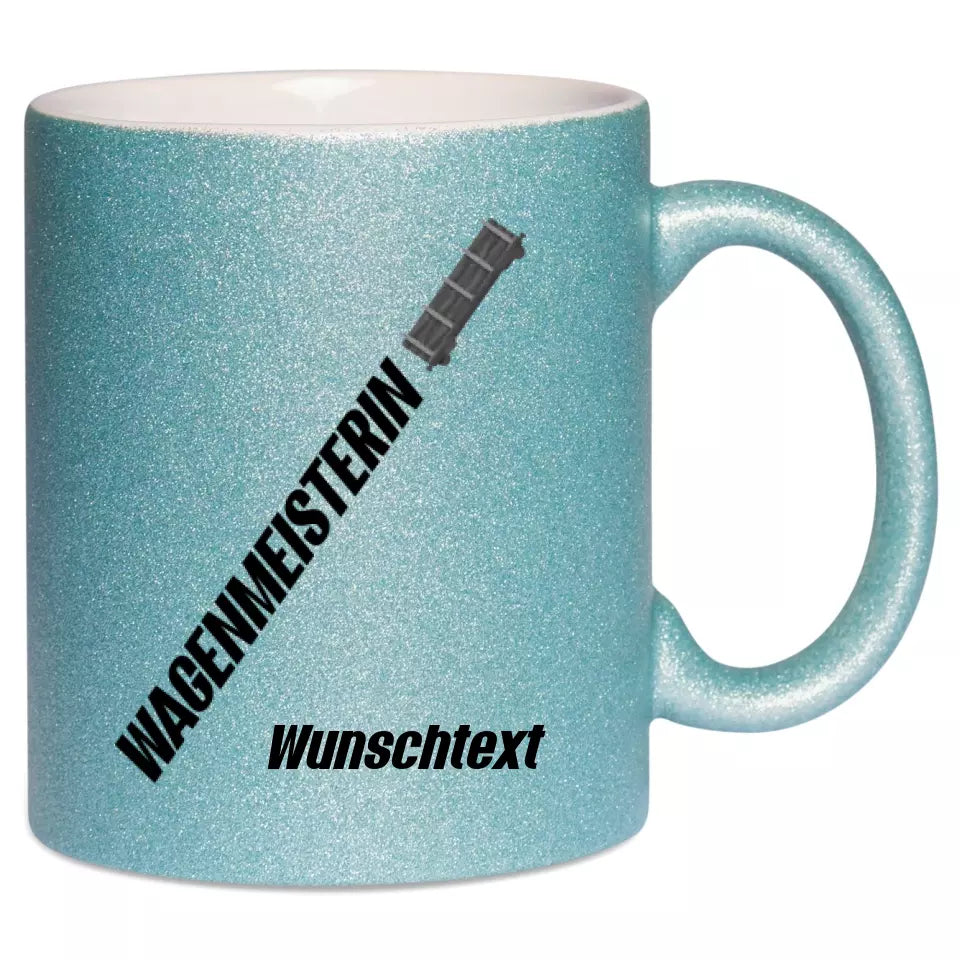 Keramik-Tasse Spark - Wagenmeisterin in verschiedenen Varianten - Personalisiert