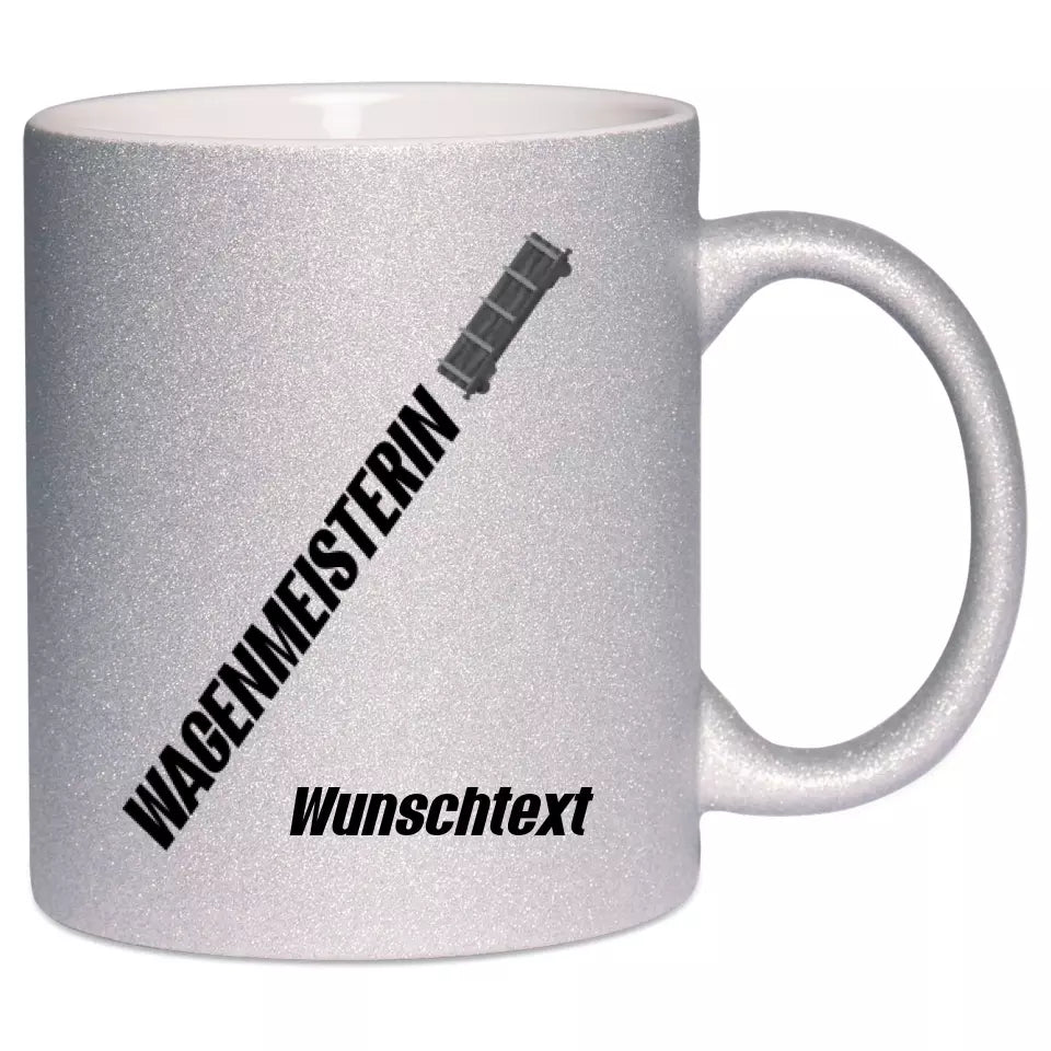 Keramik-Tasse Spark - Wagenmeisterin in verschiedenen Varianten - Personalisiert