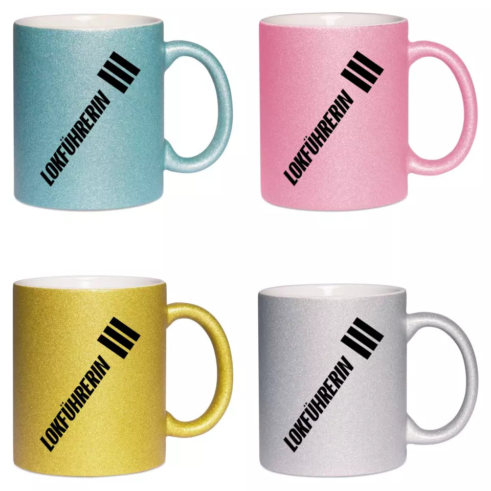 Keramik-Tasse Spark - Lokführerin in verschiedenen Varianten