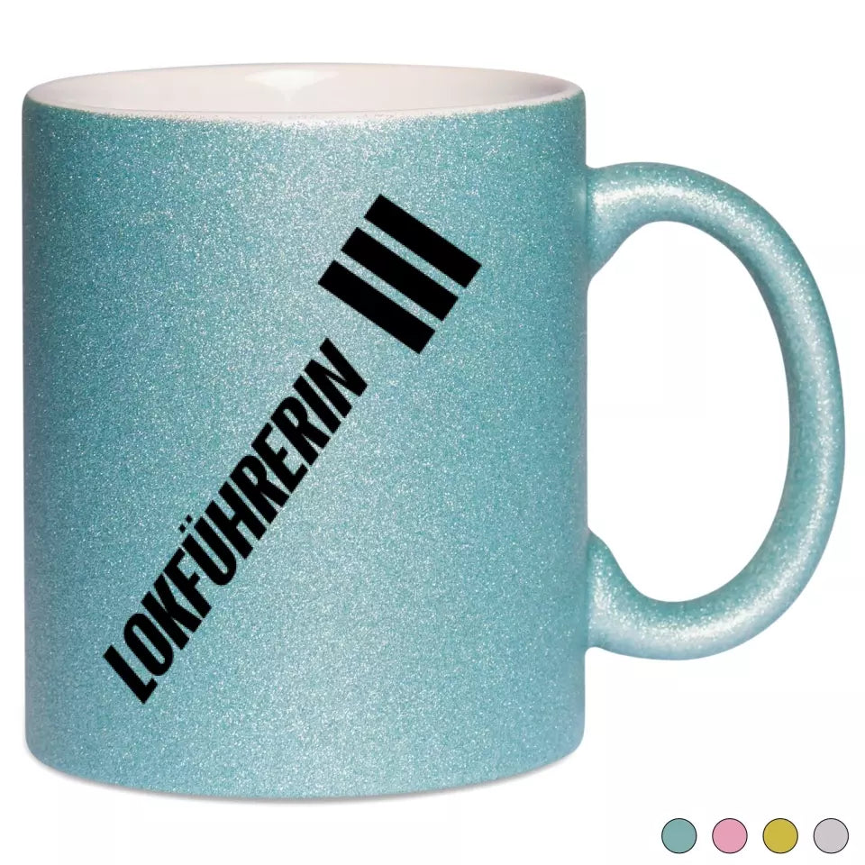Keramik-Tasse Spark - Lokführerin in verschiedenen Varianten