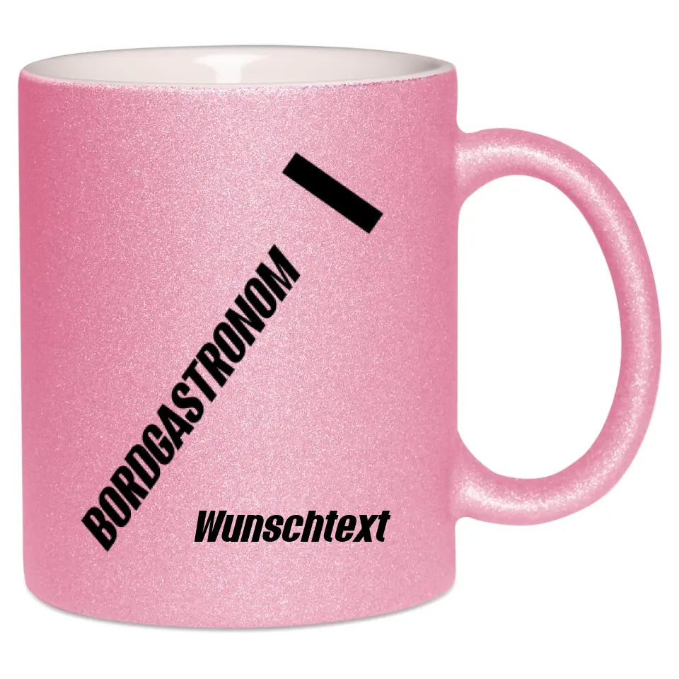 Keramik-Tasse Spark - Bordgastronom (Streifen) in verschiedenen Varianten - Personalisiert