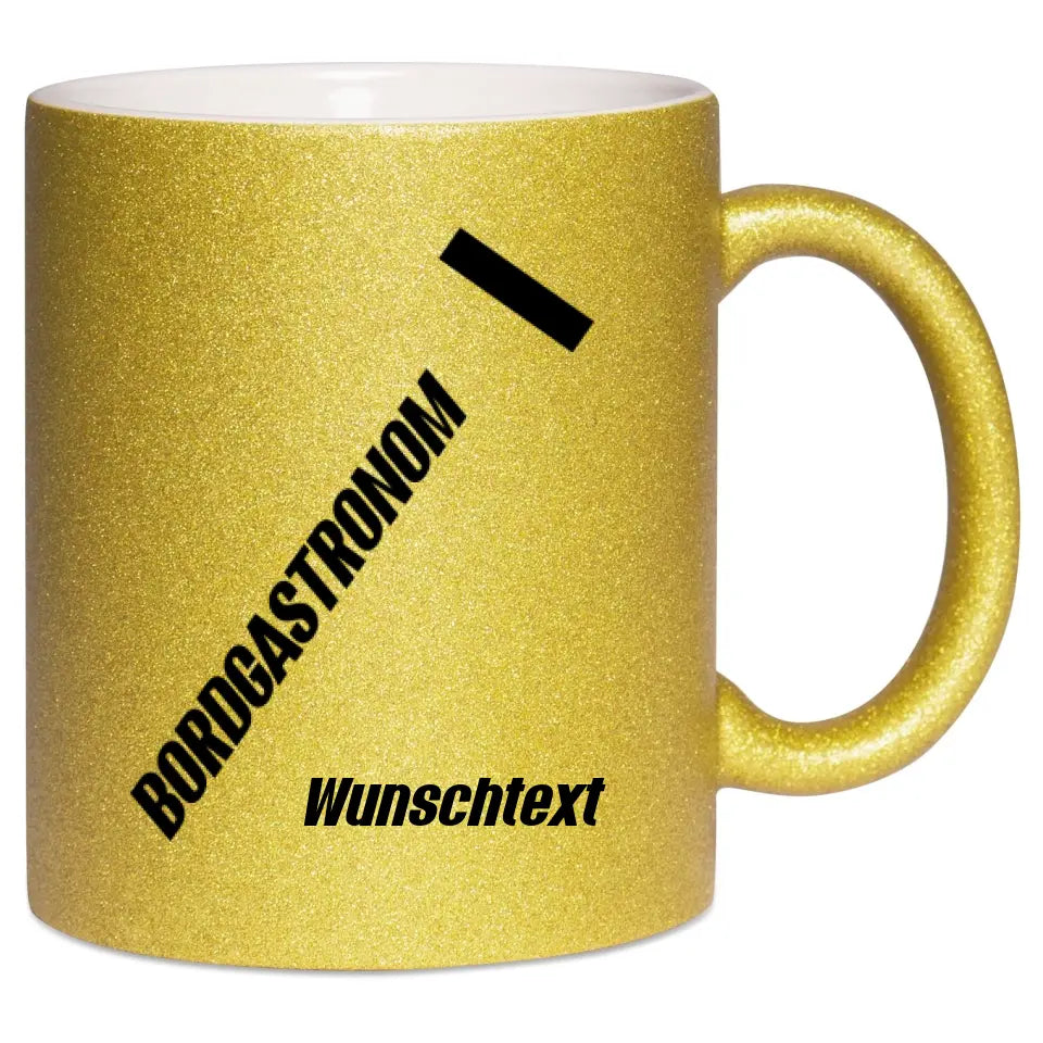 Keramik-Tasse Spark - Bordgastronom (Streifen) in verschiedenen Varianten - Personalisiert