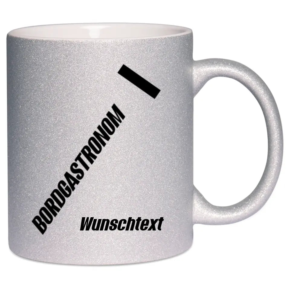 Keramik-Tasse Spark - Bordgastronom (Streifen) in verschiedenen Varianten - Personalisiert