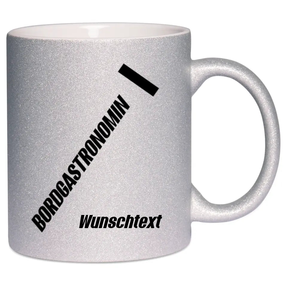 Keramik-Tasse Spark - Bordgastronomin (Streifen) in verschiedenen Varianten - Personalisiert