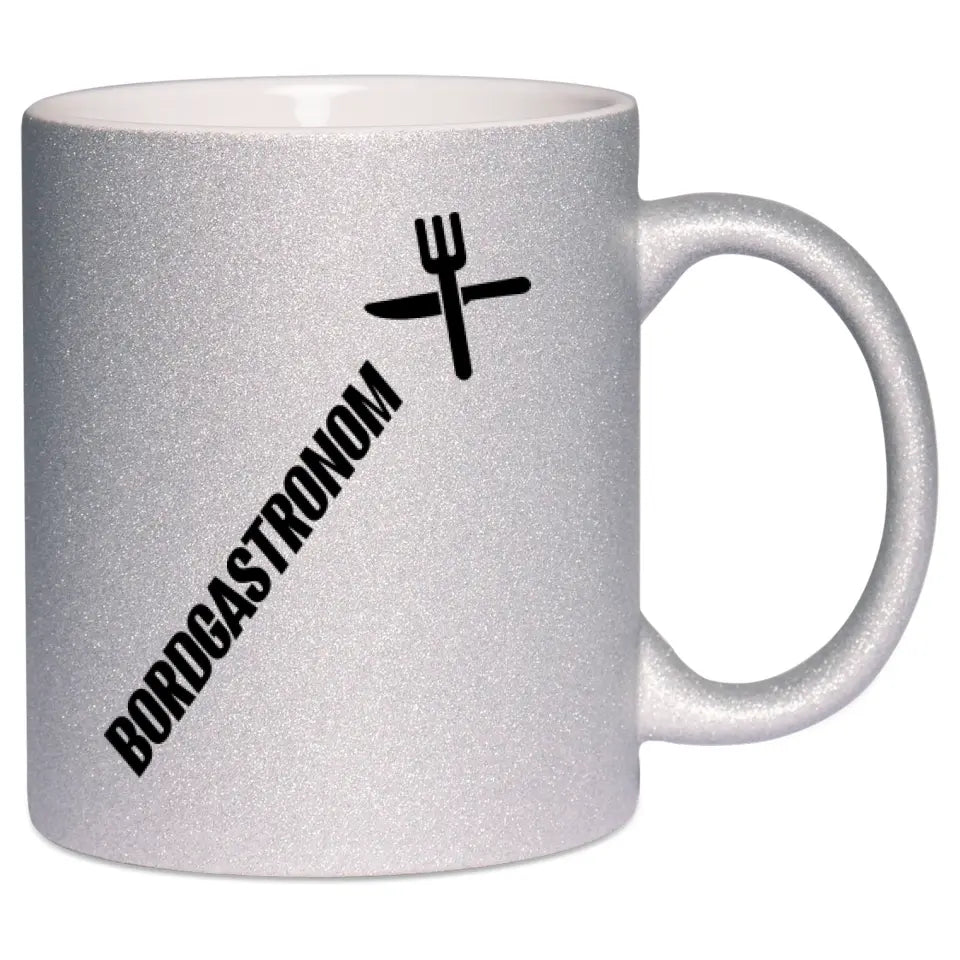 Keramik-Tasse Spark - Bordgastronom (Messer & Gabel) in verschiedenen Varianten