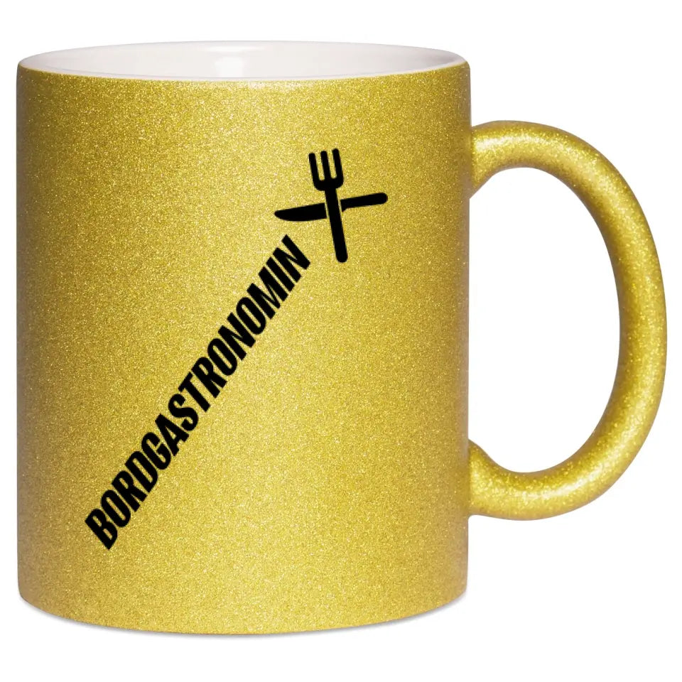 Keramik-Tasse Spark - Bordgastronomin (Messer & Gabel) in verschiedenen Varianten