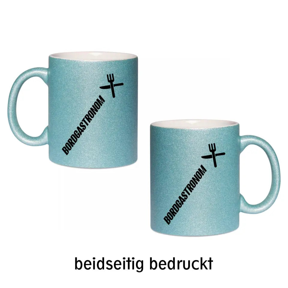 Keramik-Tasse Spark - Bordgastronom (Messer & Gabel) in verschiedenen Varianten
