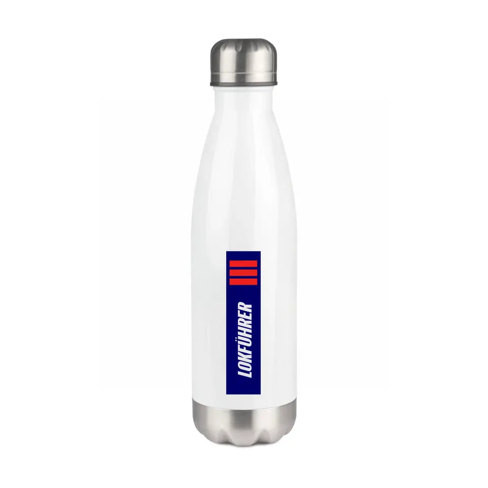 Edelstahl-Trinkflasche 500 ml - Lokführer - in verschiedenen Varianten