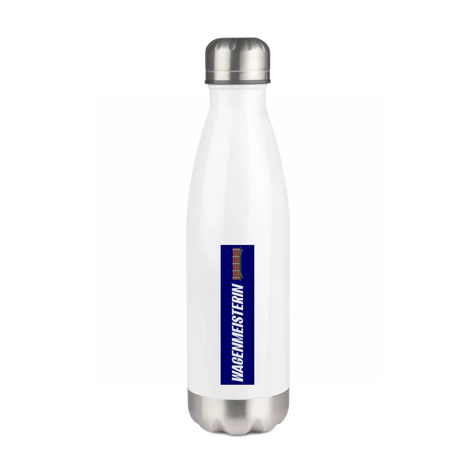 Edelstahl-Trinkflasche 500 ml - Wagenmeisterin - in verschiedenen Varianten