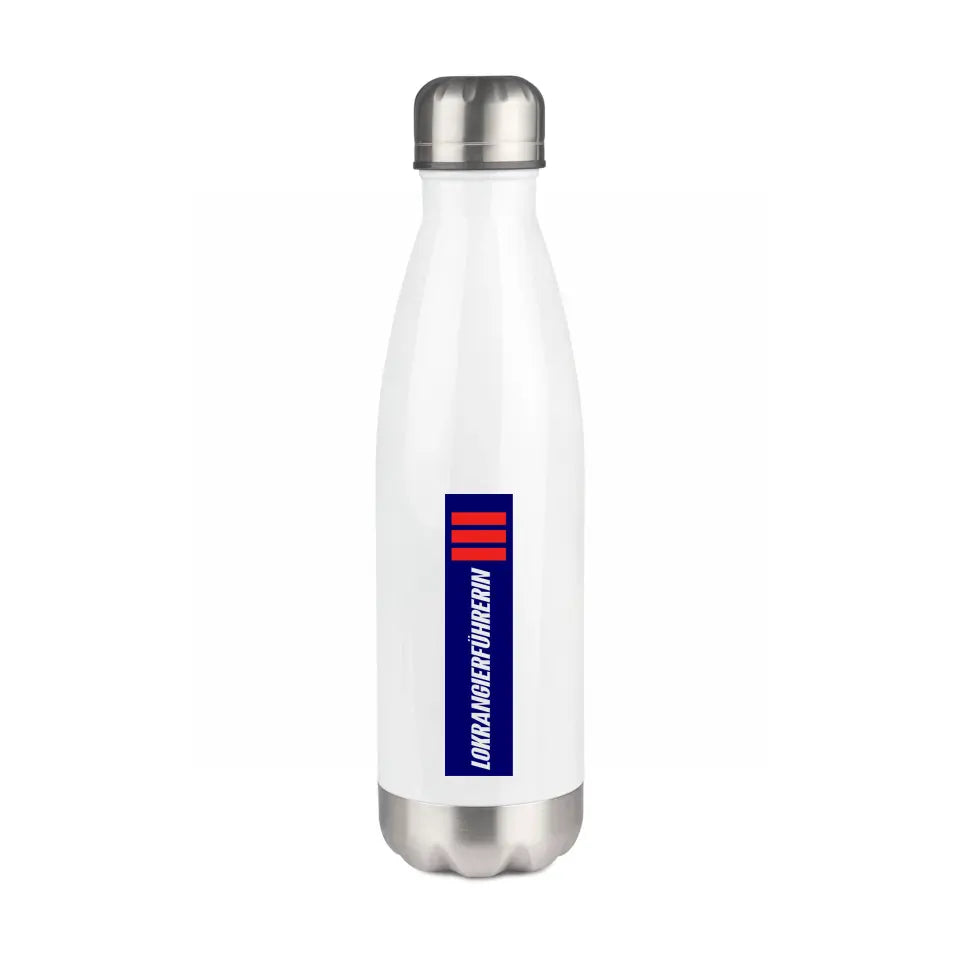 Edelstahl-Trinkflasche 500 ml - Lokrangierführerin - in verschiedenen Varianten