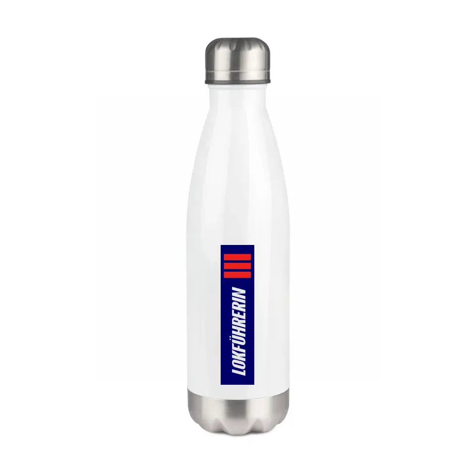 Edelstahl-Trinkflasche 500 ml - Lokführerin - in verschiedenen Varianten