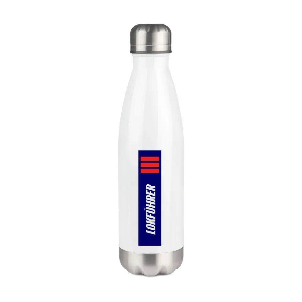 Edelstahl-Trinkflasche 750 ml - Lokführer - in verschiedenen Varianten