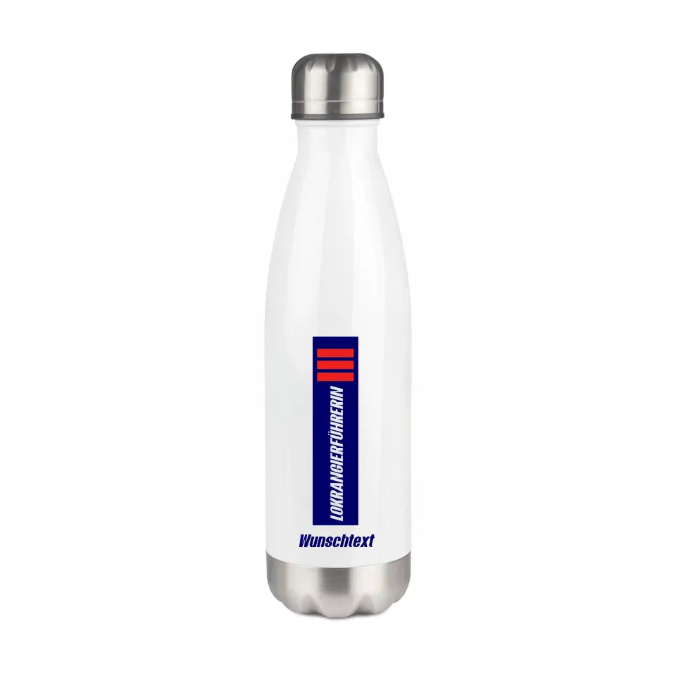 Edelstahl-Trinkflasche 750 ml - Lokrangierführerin - in verschiedenen Varianten - Personalisiert