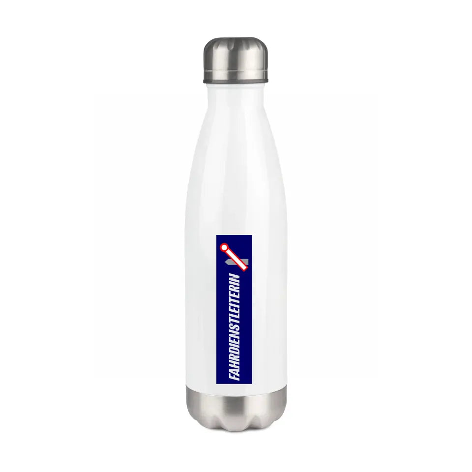 Edelstahl-Trinkflasche 750 ml - Fahrdienstleiterin - in verschiedenen Varianten
